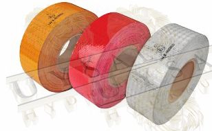 Şerit Reflektör Sarı- Beyaz-Kırmızı - 50mt