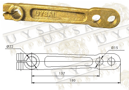 Frezeli Fren Kolu (Döküm)