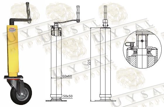SMALL PROFILE WHEEL JACK